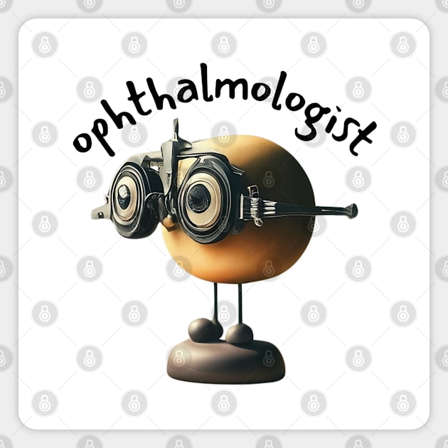 Abstract Ophthalmologist ,brafdesign Magnet by Brafdesign